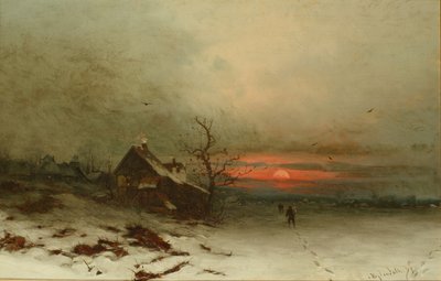 Gün batımında eve dönüş by Friedrich Nicolai Joseph Heydendahl