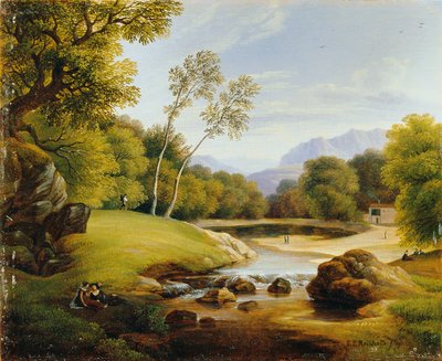 manzarada çift by Friedrich Philipp Reinhold