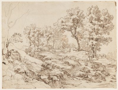Olevano yakınlarındaki La Serpentara, 1829. by Friedrich Preller
