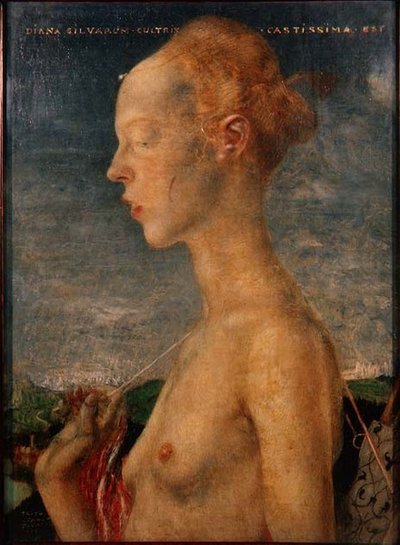 Avcı Diana (petrol) by Friedrich Stahl