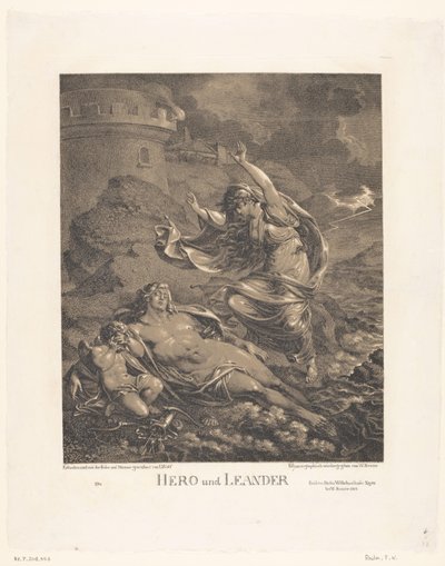 Kahraman ve Leander Kahraman ve Leander (nesne üzerindeki başlık) by Friedrich Wilhelm Reuter