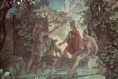 Odysseus, domuz çobanı Eumaeus