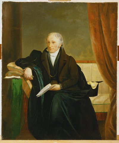 Banker Baron Bernhard von Eskeles (tuval üzerine resim) by Friedrich von Amerling