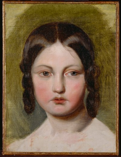 Genç Bir Kızın Portresi (tuval üzerine yağlıboya) by Friedrich von Amerling