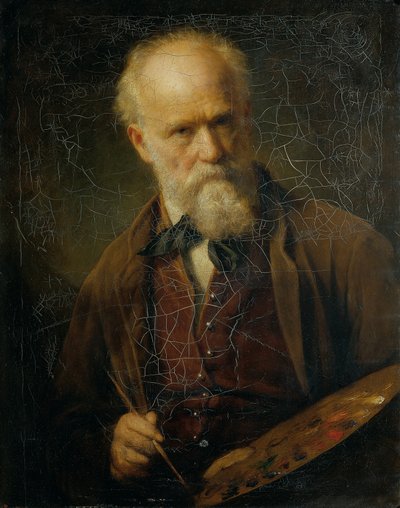 kendi kendine portre by Friedrich von Amerling