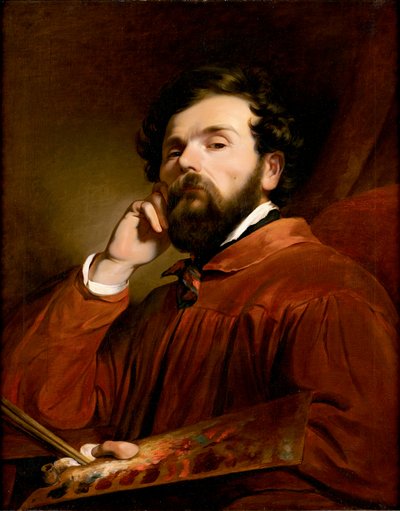 kendi kendine portre by Friedrich von Amerling