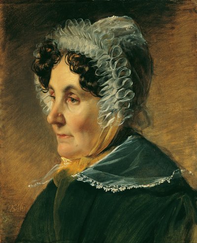 Theresia Amerling, sanatçının annesi by Friedrich von Amerling