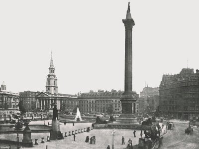 Trafalgar Meydanı, Londra, 1895. by Frith and Co
