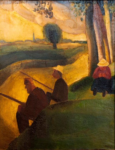 Leie nehrinde balıkçılar by Frits van den Berghe