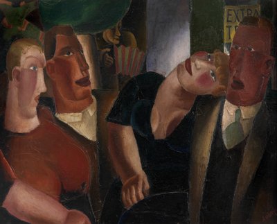 Köyün Sevgilileri (tuval üzerine yağlıboya) by Frits van den Berghe