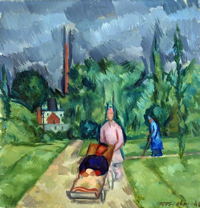 Askeri Darüşşifa Bahçelerinde III, 1915 by Fritz Friedrichs