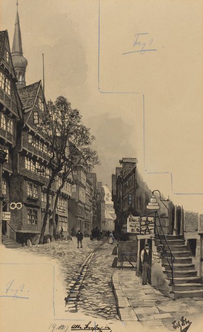 Eski sokak by Fritz Stoltenberg