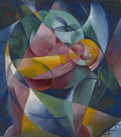 Anne ve Çocuk, 1920 by Fritz Stuckenberg