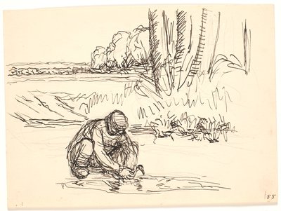 Buz üzerinde çiftçi by Fritz Syberg