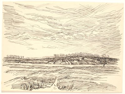Alanlar ile manzara by Fritz Syberg