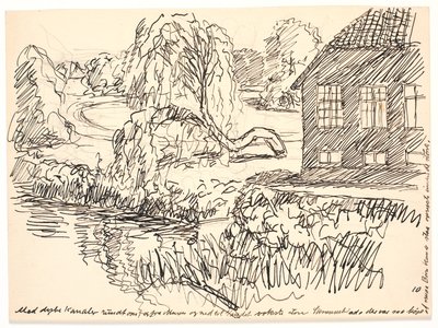 Etrafında derin Kanallar ile ... by Fritz Syberg