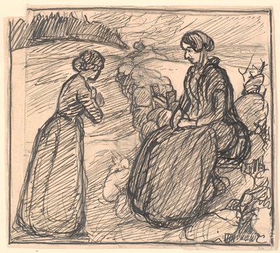 HC Andersen "Bir Annenin Hikayesi" Taslağı by Fritz Syberg