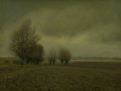 Funen üzerinde Taarby Plajı yakınında kış manzarası by Fritz Syberg