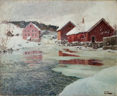 Akers nehrinden by Fritz Thaulow