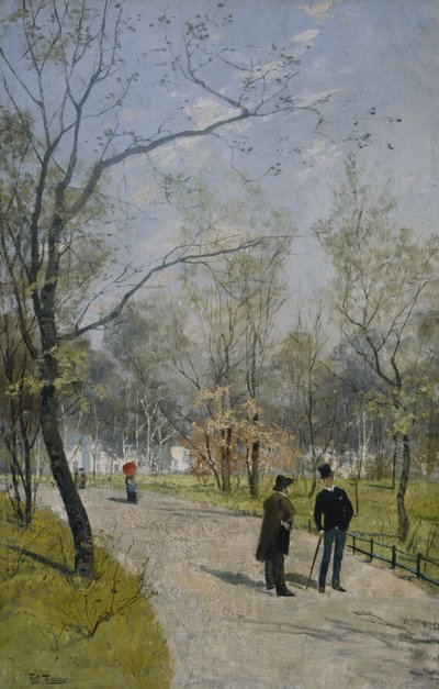 Kraliyet Bahçesinden (tuval üzerine yağlı boya) by Fritz Thaulow