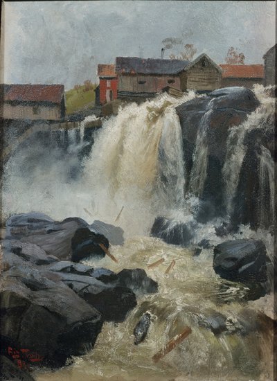 Haug düşer by Fritz Thaulow