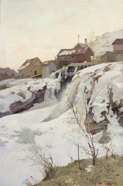 Haug düşer by Fritz Thaulow