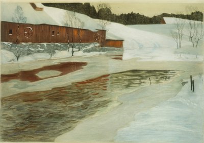 Lysaker Nehri by Fritz Thaulow