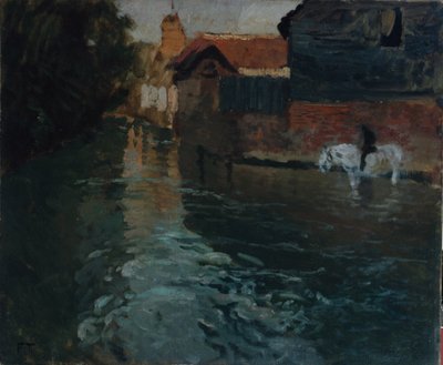 Kuzeydeki nehir, yaklaşık 1893 (resim) by Fritz Thaulow