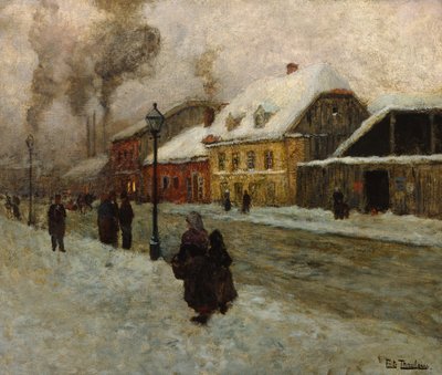 Grönland'dan (Oslo) sokak bölümü by Fritz Thaulow