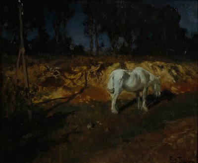 Doktorun Atı (tuval üzerine yağlı boya) by Fritz Thaulow