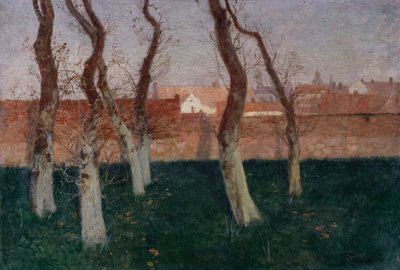 Duvarlı Bahçe, 1893 by Frits Thaulow