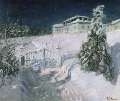 İsimsiz (tuval üzerine yağlı boya) by Fritz Thaulow