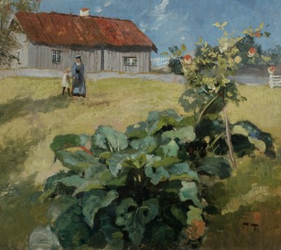 Kadın ve çocuk, c.1892 by Fritz Thaulow