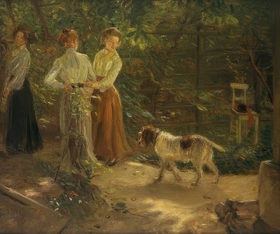 Bahçe yolu. 1903 by Fritz von Uhde