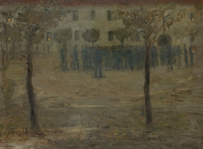 Ben Kasernenhof by Fritz von Uhde
