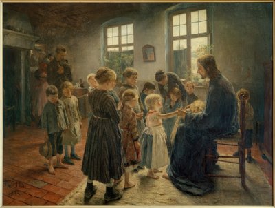 Çocuklar bana gelsin by Fritz von Uhde