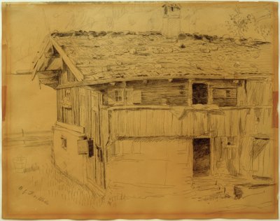 Yukarı Bavyera çiftlik evi by Fritz von Uhde