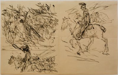 "Golgota" üzerine çalışmalar by Fritz von Uhde