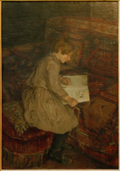Sanatçının iki kızı by Fritz von Uhde