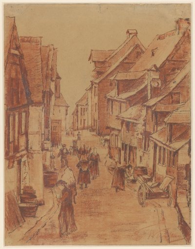 Bir Alman köyünde sokak by Froukje Wartena