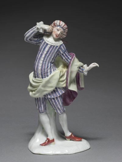 İtalyan Komedisi Figür: Mezetin, c. 1753. by Fürstenberg Porcelain Factory