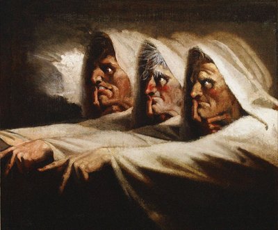 Garip Kızkardeşler Üç Cadı, yaklaşık 1782 by Füssli