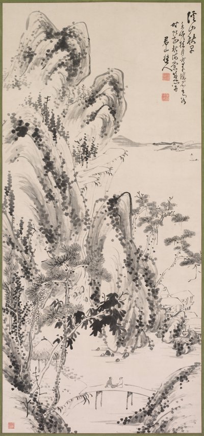 Figürlü Manzara by Fujimoto Tesseki