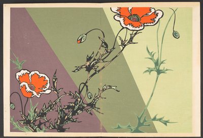 Shasei sôka môyô, Hayattan bitki ve çiçek desenleri by Furuya Korin