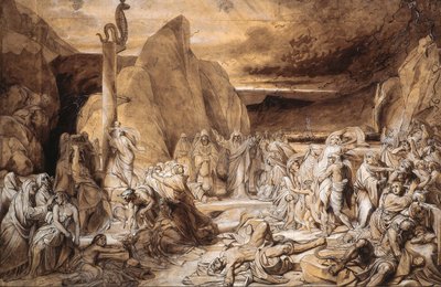 Brazen Yılan Çalışması, 1839. by Fyodor Antonovich Bruni