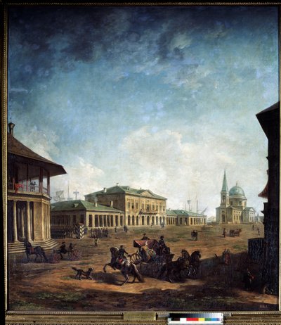 Vue de la ville de Nikolaev (Nikolayev) en Ukrayna (Nikolayev Kasabasının Görünümü). Peinture de Fyodor Yakovlevich Alexeev (1753-1824) by Fyodor Yakovlevich Alexeev