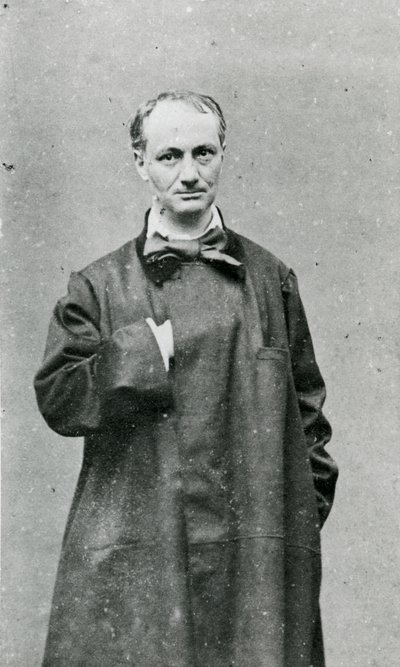 Charles Baudelaire (1821-67) (s/b fotoğraf) by G.M. Lege