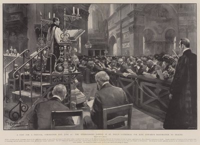 Festival Orucu, Taç Giyme Günü, 26 Haziran, St Paul Katedrali'nde Kral Edward'ın Sağlığına Restorasyonu için Şefaat Hizmeti by G.S. Amato