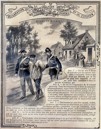 1789: İnsan ve yurttaş hakları bildirgesi: Yasaya saygı. İlkokulun üç dersinin ve Liseler ve Kolejlerin ilk sınıflarının öğrencilerine yönelik benzersiz etik ve yurttaşlık eğitimi kitabı, Deuxi by G. Dascher