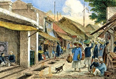 Bir Annamite köyündeki zanaatkarlar, 1900 dolayları (resim) by G. Dascher